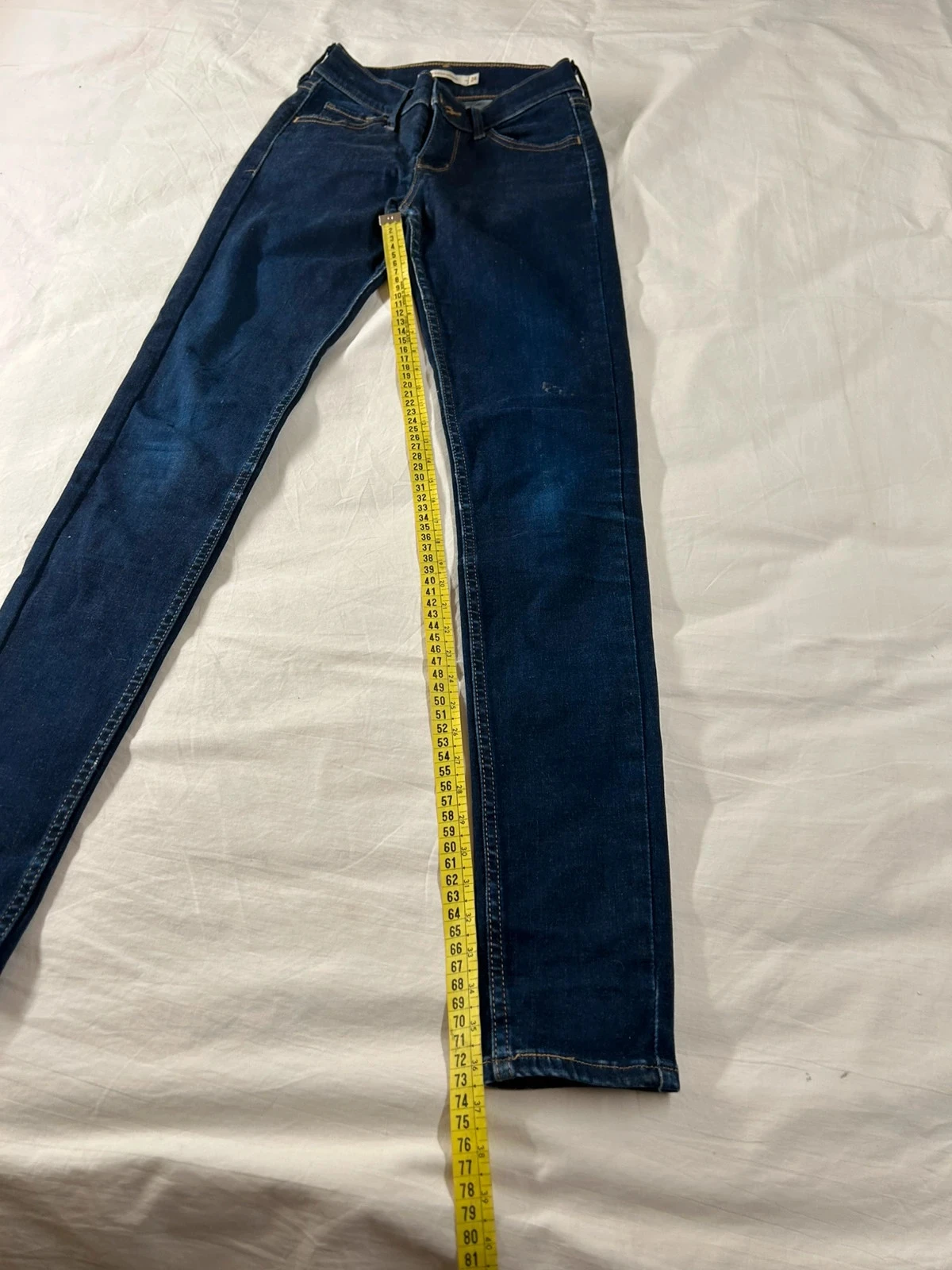 Jean skinny marineblauw Levi's 710 super skinny w24 l30 – photo 7